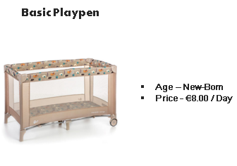 Playpen rent