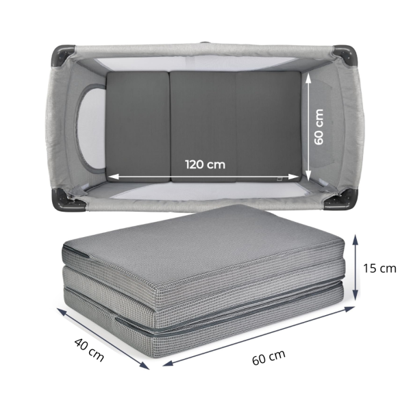 Foldable Mattress 60 x 120 cm - Various Colors