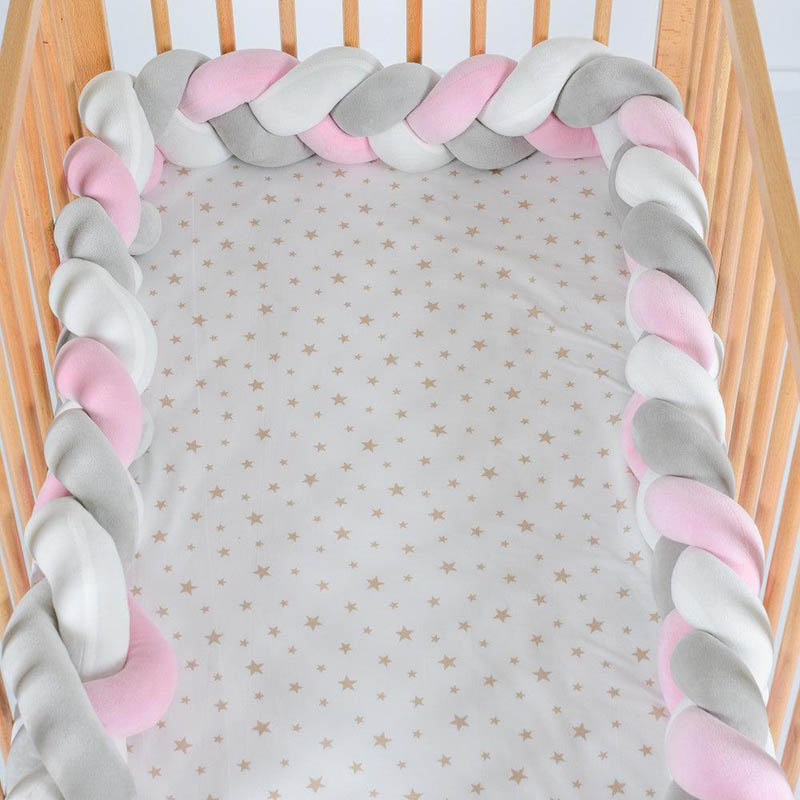Braided Bumper Pink Hometrends Baby & Kids