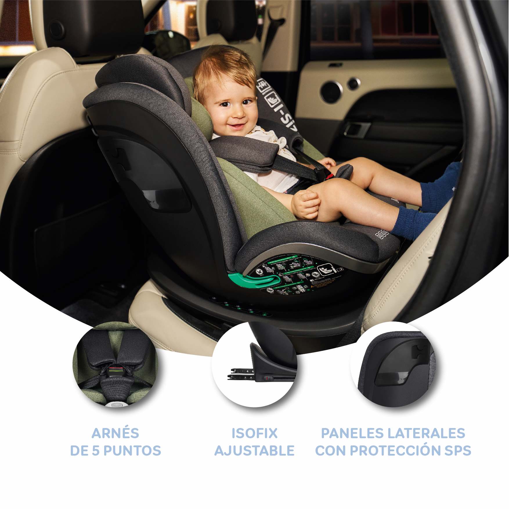 MS- Milos IsoFix - Green