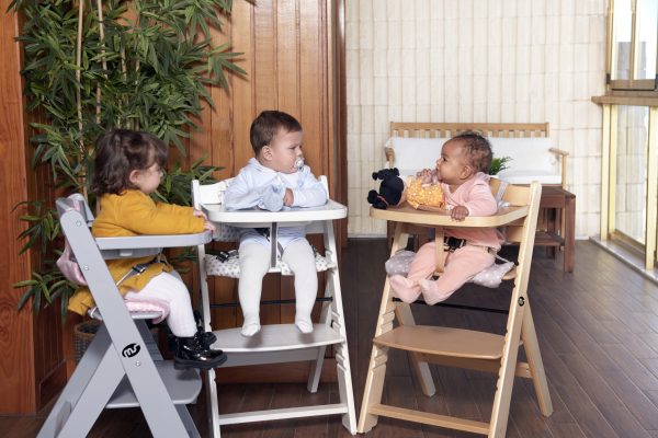 MS - HIGH CHAIR NAT WITH STARS