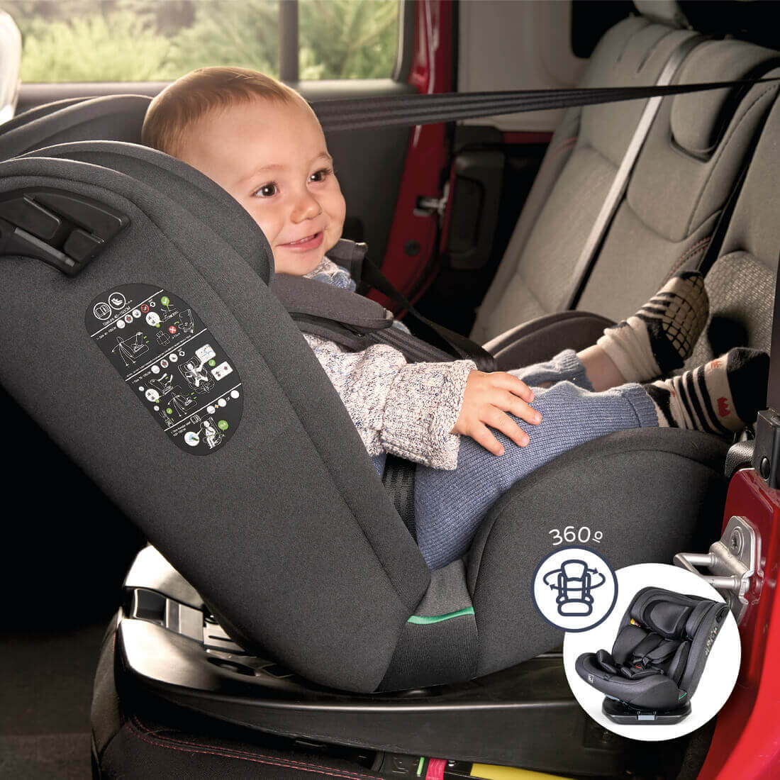 MS Corfu Carseat Isofix 0/1/2/3 group 40-150 cm