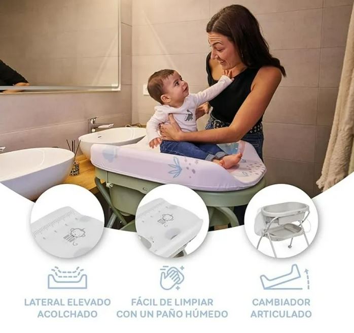 MS Changing Bath Bubble - Grey