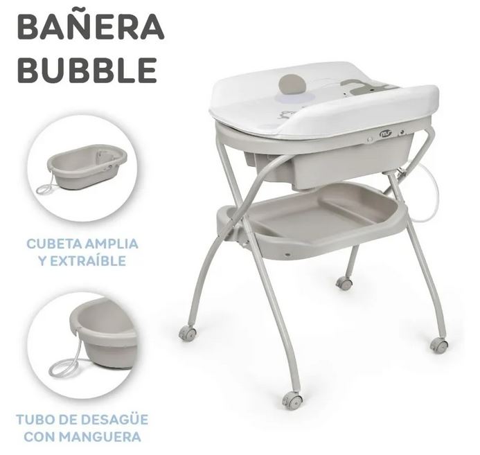 MS Changing Bath Bubble - Grey