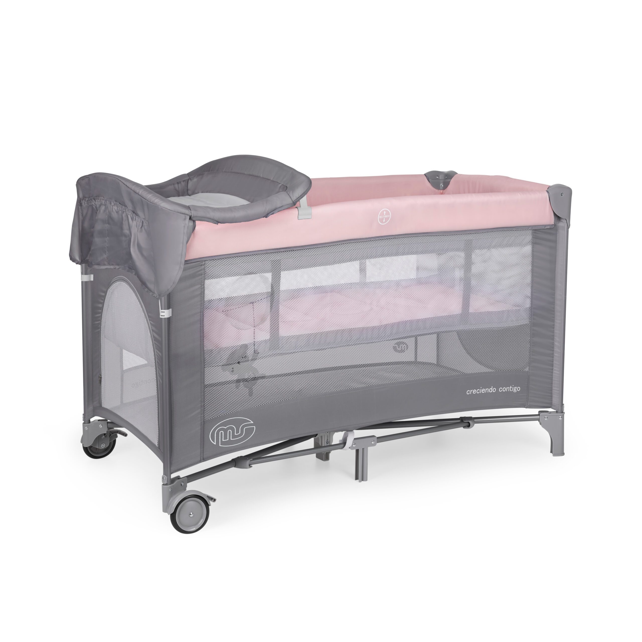 MS Complete Plus Travel Cot - Playpen Pink