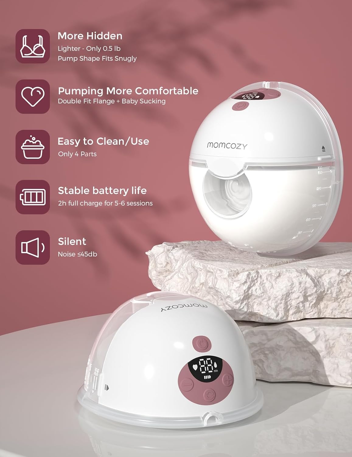 MomCozy M5 Wearable Breast Pump
