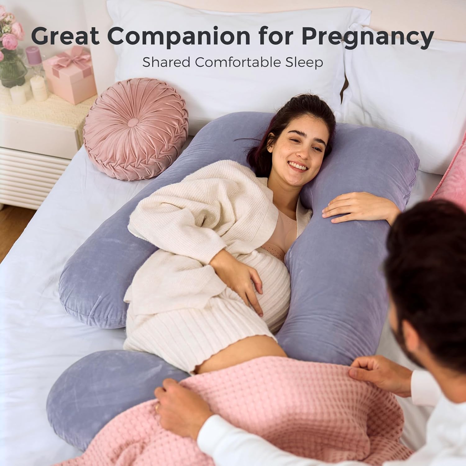 MomCozy U Shaped Pregnancy Pillow